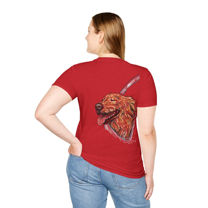 Happy Golden Retriever dog Window | Happy Window collection | LittleLinesdesigns