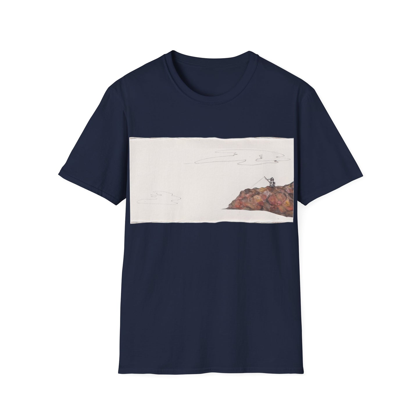 Ocean Lanscape "on the rocks" T-shirt | "Surrounds" Landscape collection | LittleLinesdesigns