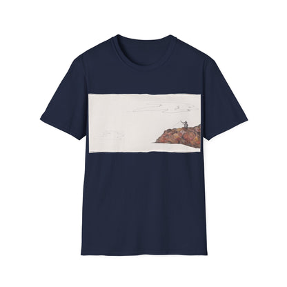 Ocean Lanscape "on the rocks" T-shirt | "Surrounds" Landscape collection | LittleLinesdesigns