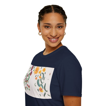 Hand painted "with the rocks" ocean T-Shirt | "Surrounds" Lanscape Floral collection | LittleLiinesdesigns