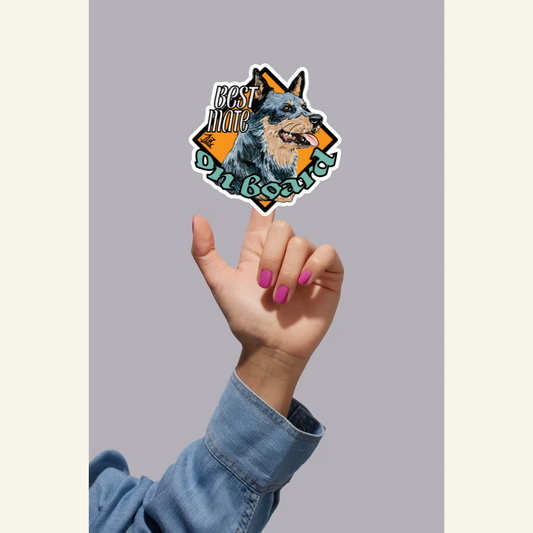 Best Mate Stickers - Blue